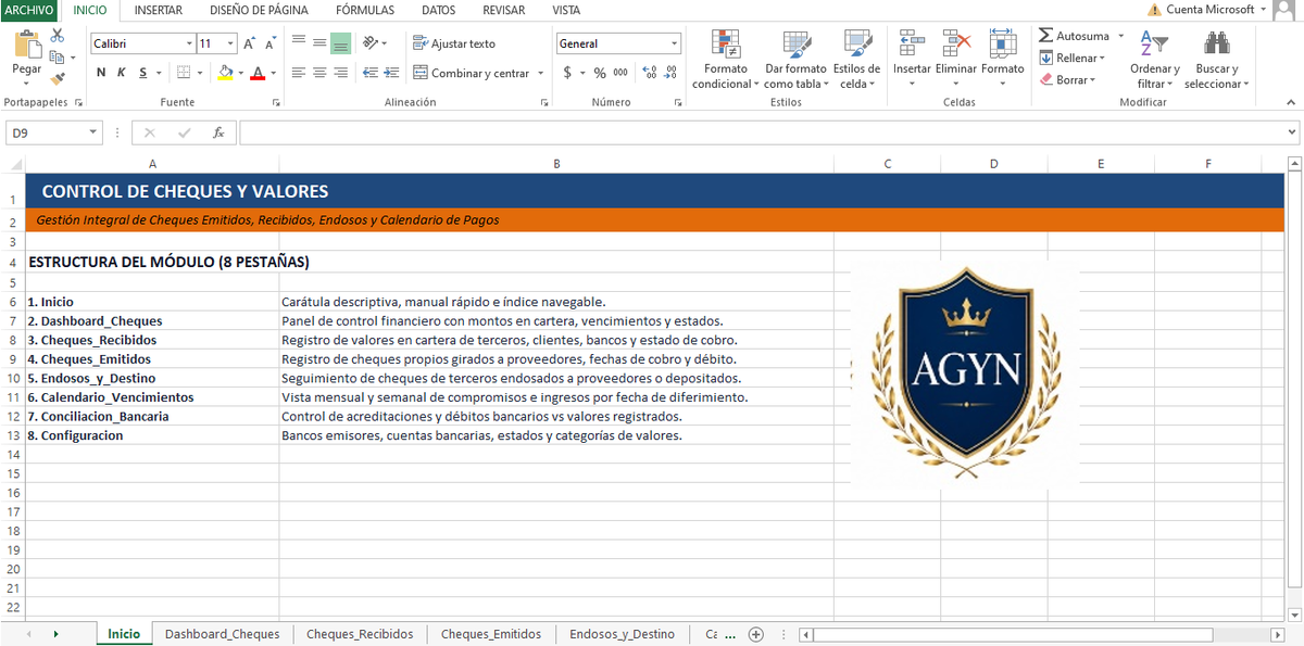 Control de Cheques.