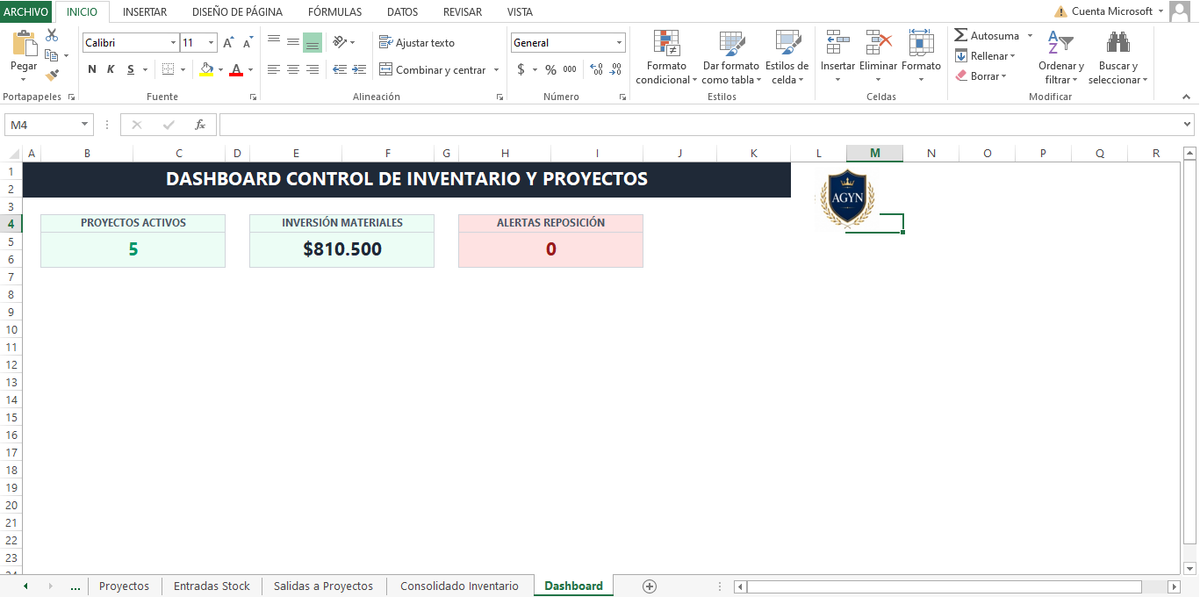 Inventario y Proyectos.