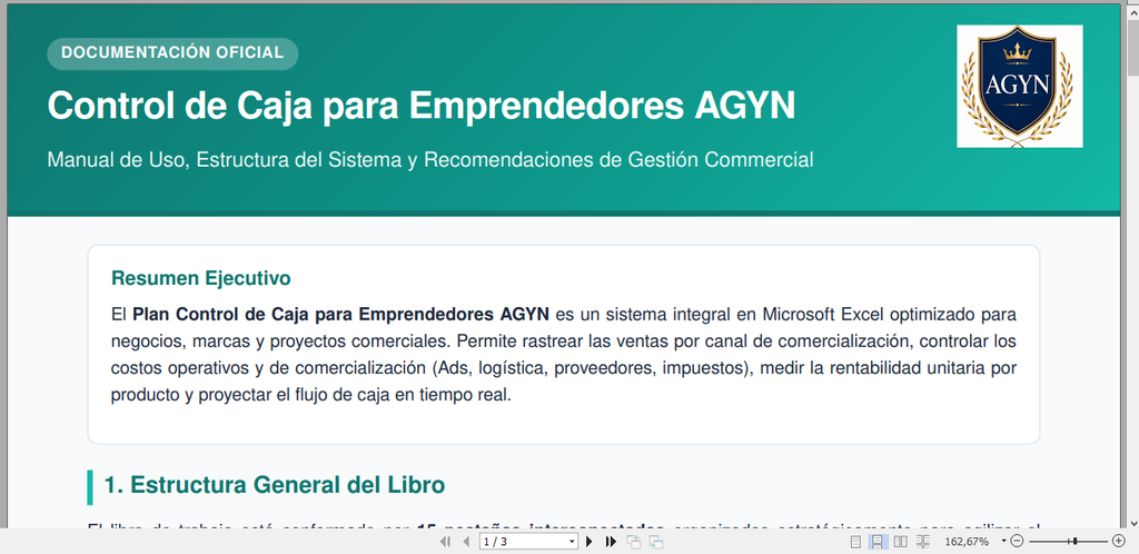 Planificador Caja de Emprendedores.