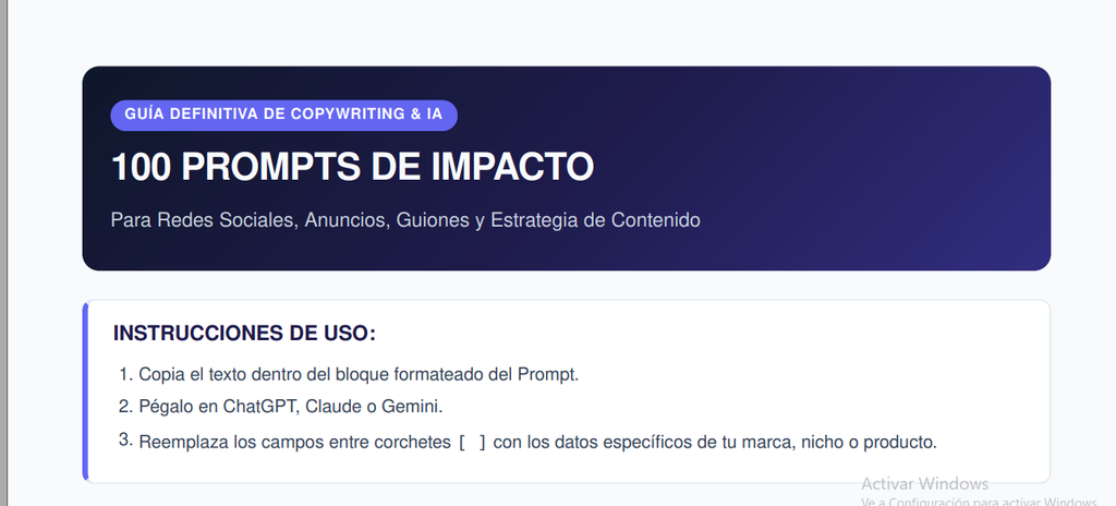 200 Prompts para ChatGPT: Vendé más en WhatsApp e Instagram 🤖