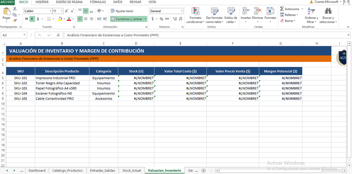 Control de Inventario y Stock.