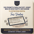 200 Prompts para ChatGPT: Vendé más en WhatsApp e Instagram 🤖