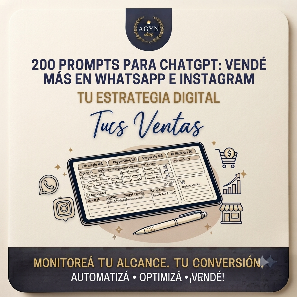 200 Prompts para ChatGPT: Vendé más en WhatsApp e Instagram 🤖